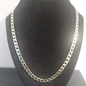 20INCH. 14k Gold Plated on brass- 6.5mm THICK CUBAN Link Chain Necklace